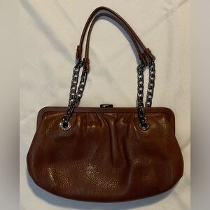 MICHAEL Michael Kors Brown Leather Vtg Shoulder Bag